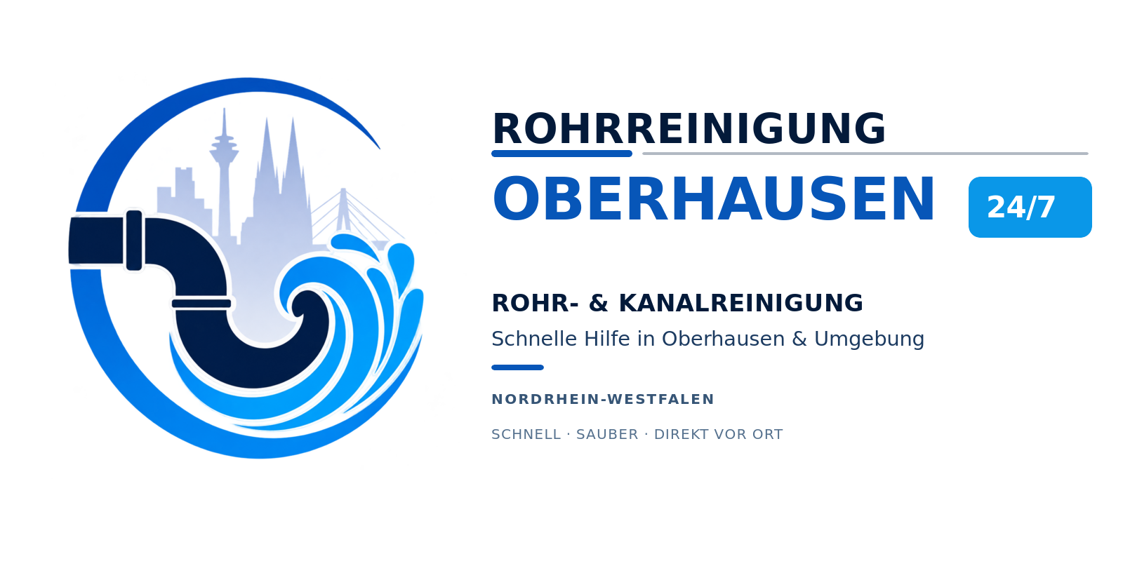 Oberhausen Rohrreinigung Kanalreinigung Notdienst Logo